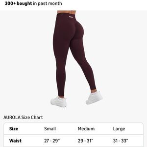 AUROLA Burgundy Leggings